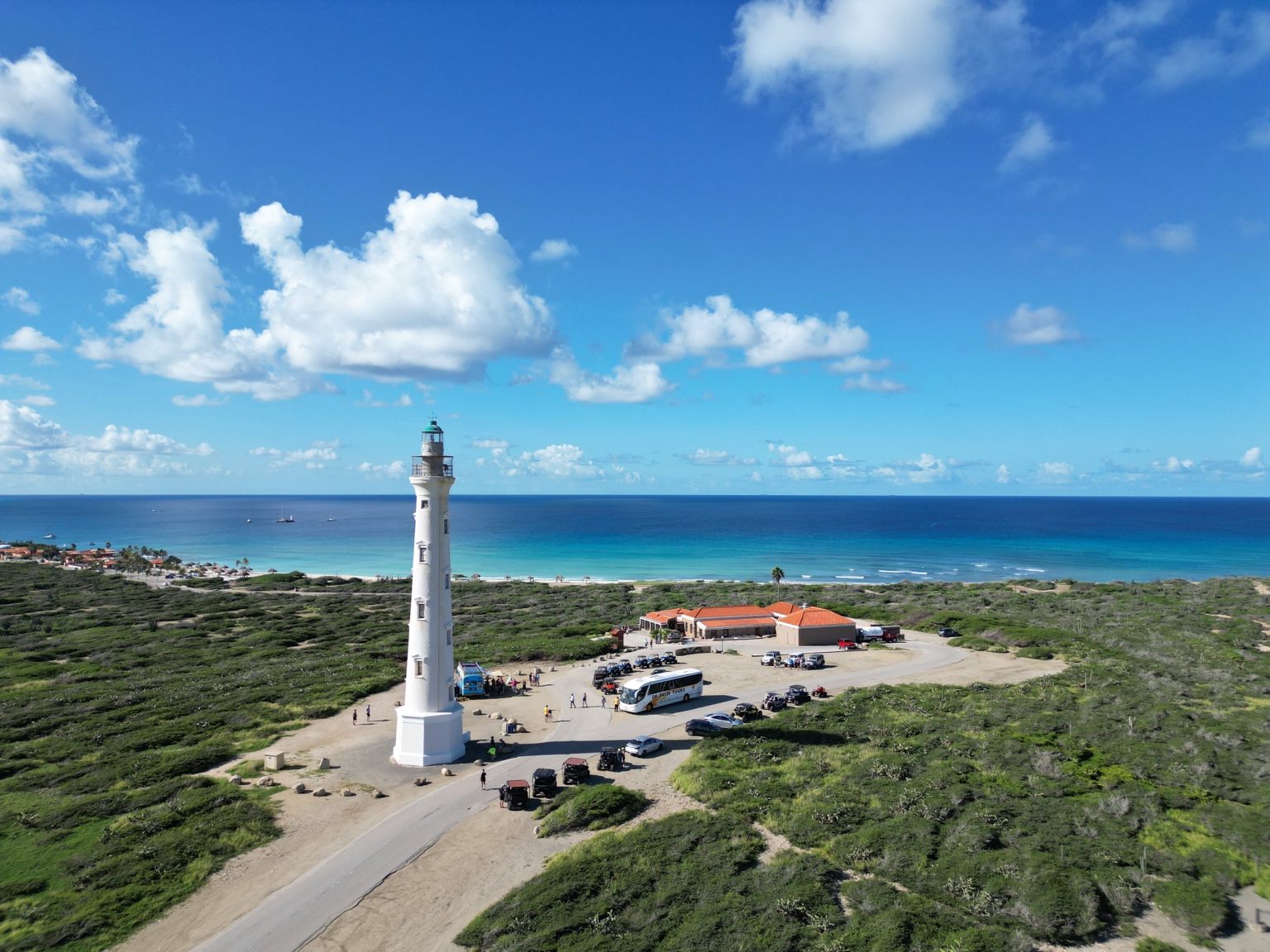 The Lighthouse — Coastal photograph, Aruba, by Micah Price